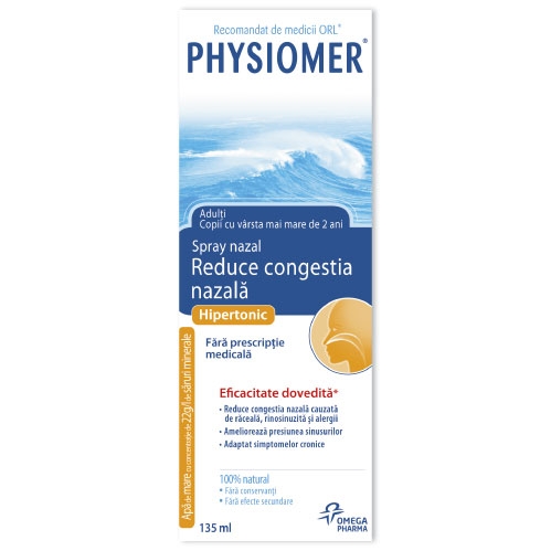 Spray nazal hypertonic Physiomer 135ml - OMEGA PHARMA
