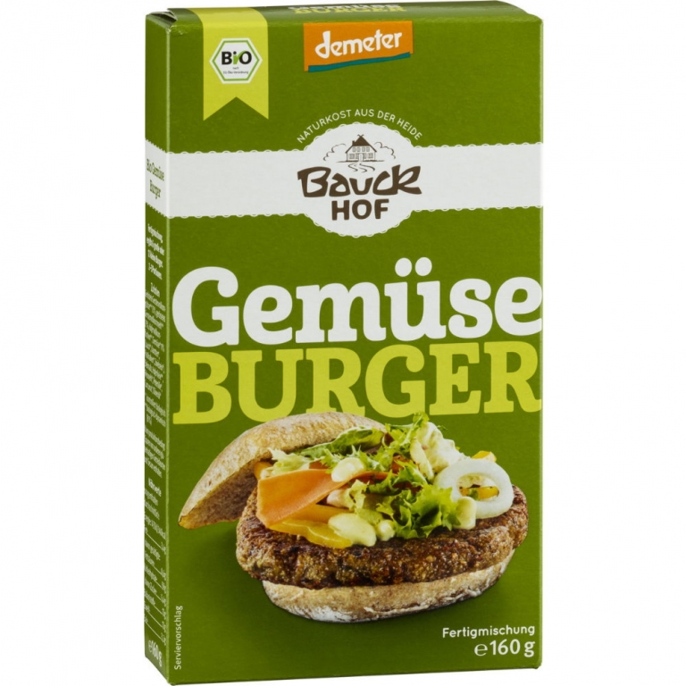 Premix burger vegan legume Demeter eco 160g - BAUCK HOF