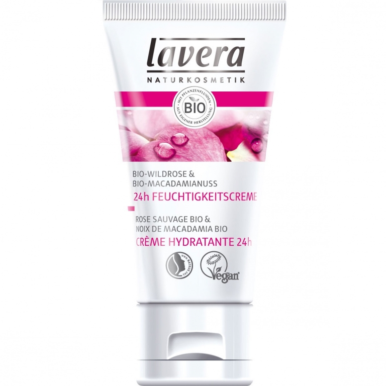 Crema ten hidratanta 24h trandafir salbatic 50ml - LAVERA