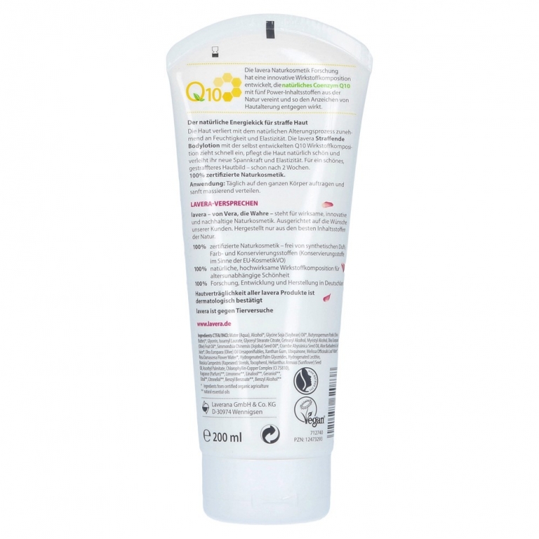 Lotiune corp fermitate coenzima Q10 Basis Sensitiv 200ml - LAVERA