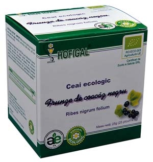 Ceai coacaz negru frunze eco 25dz - HOFIGAL