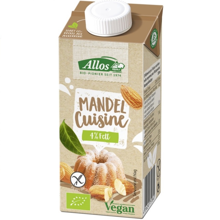 Crema migdale pt gatit fara gluten eco 200ml - ALLOS