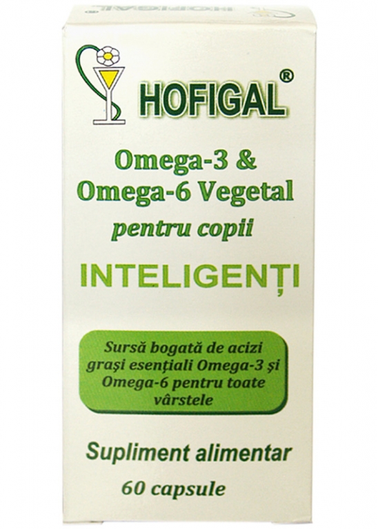 Omega3 omega6 vegetal copii 60cps - HOFIGAL