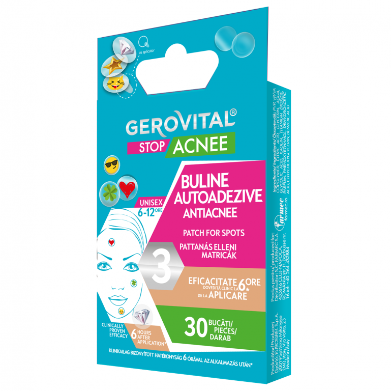 Buline autoadezive antiacnee 30b - GEROVITAL STOP ACNEE