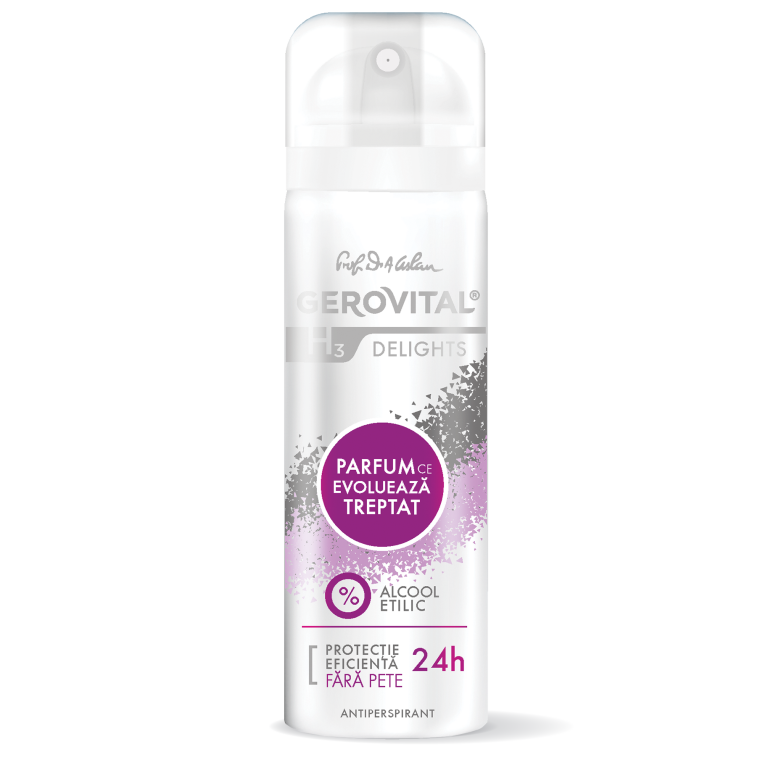 Deodorant spray antiperspirant Delights 150ml - GEROVITAL H3 CLASSIC