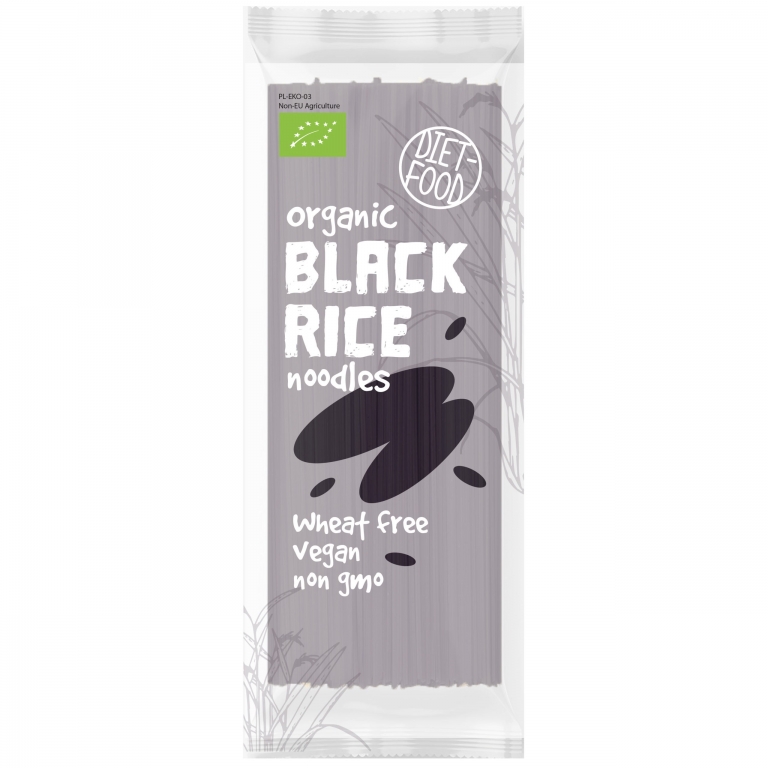 Paste taitei orez negru bio 250g - DIET FOOD