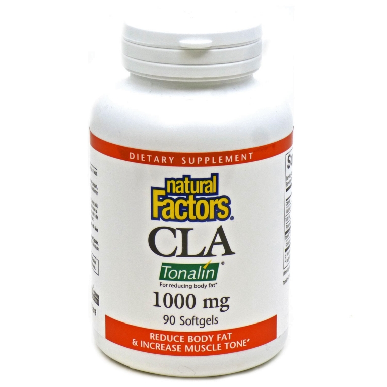 CLA 1000mg Tonalin 90cps - NATURAL FACTORS