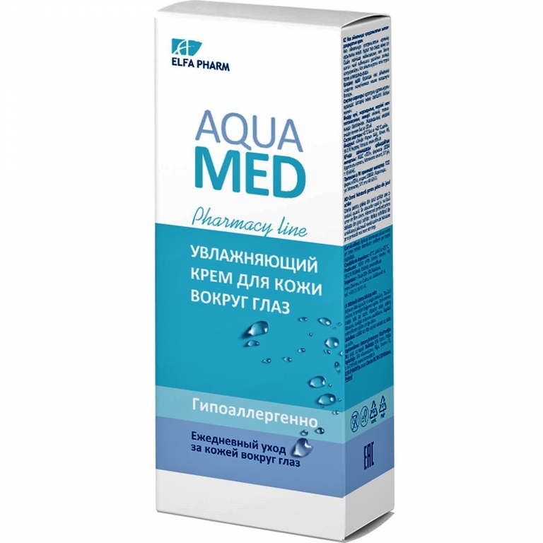 Crema contur ochi hidratanta acid hialuronic apa termala AquaMed 15ml - ELFA PHARM