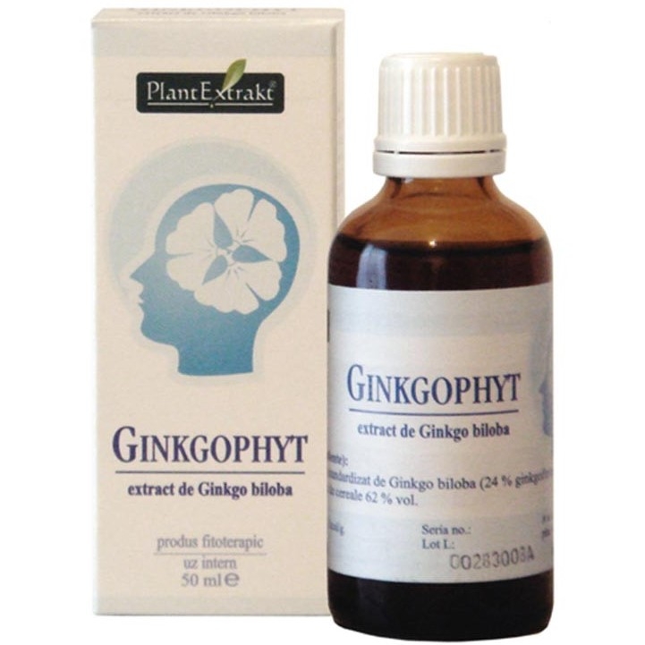 Tinctura ginkgo biloba Ginkgophyt 50ml - PLANTEXTRAKT