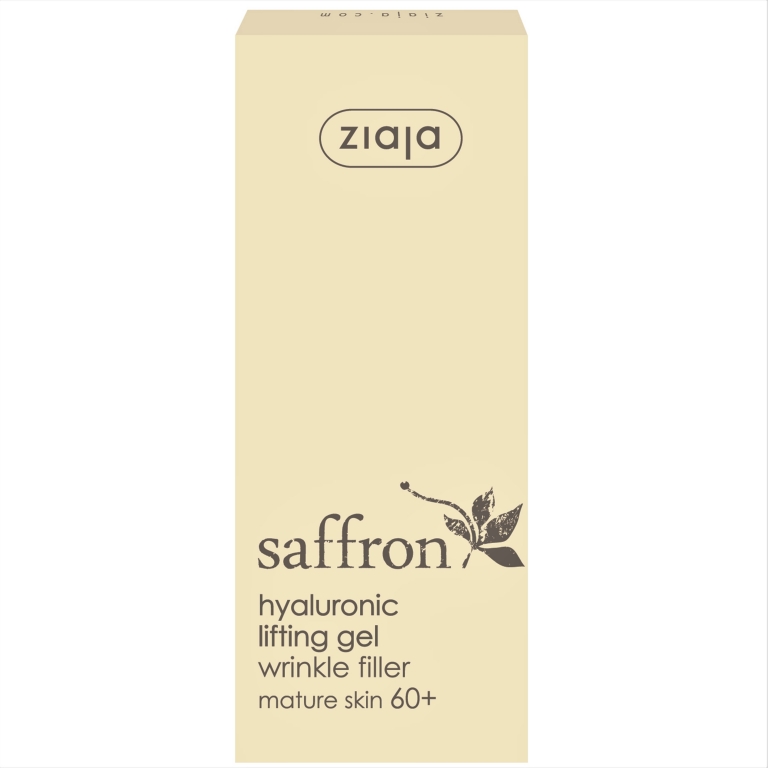 Gel lifting umplere riduri ten matur 60+ acid hialuronic Saffron 30ml - ZIAJA