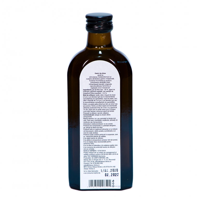 Suc gel aloe vera 250ml - SANTO RAPHAEL