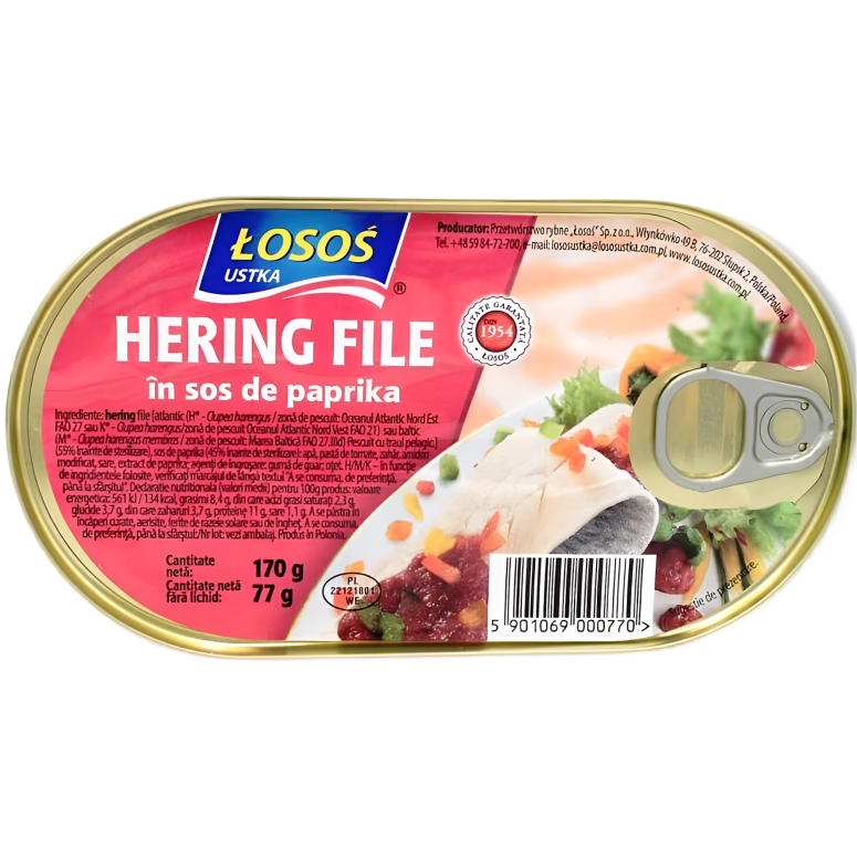 Hering file in sos paprika 170g - LOSOS