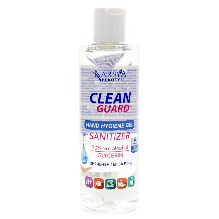 Gel igienizant maini glicerina menta lamaie 70%alcool 250ml - ARSY COSMETICS