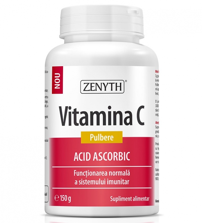 Vitamina C acid ascorbic pulbere 150g - ZENYTH