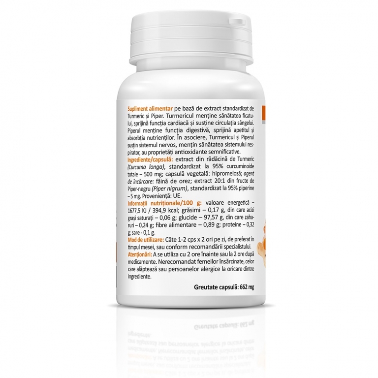 Curcumin Piperine 500mg 30cps - ZENYTH