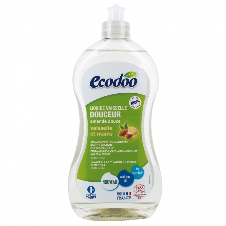 Detergent lichid vase maini migdale ultradelicat 500ml - ECODOO