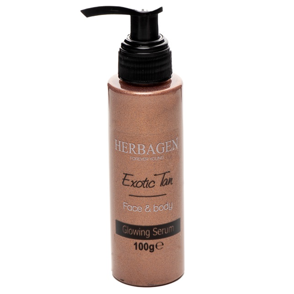 Ser fata corp bronzant stralucitor Exotic Tan 100g - HERBAGEN