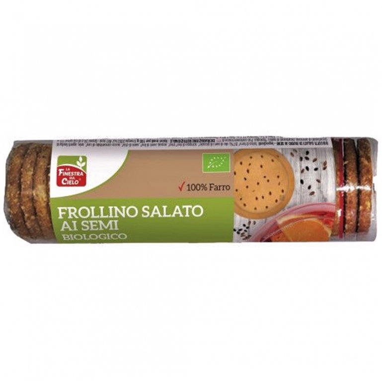 Biscuiti sarati Frollino spelta seminte eco 250g - LA FINESTRA SUL CIELO