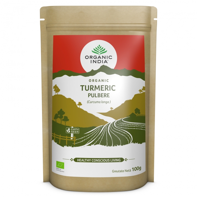Pulbere turmeric fara gluten 100g - ORGANIC INDIA
