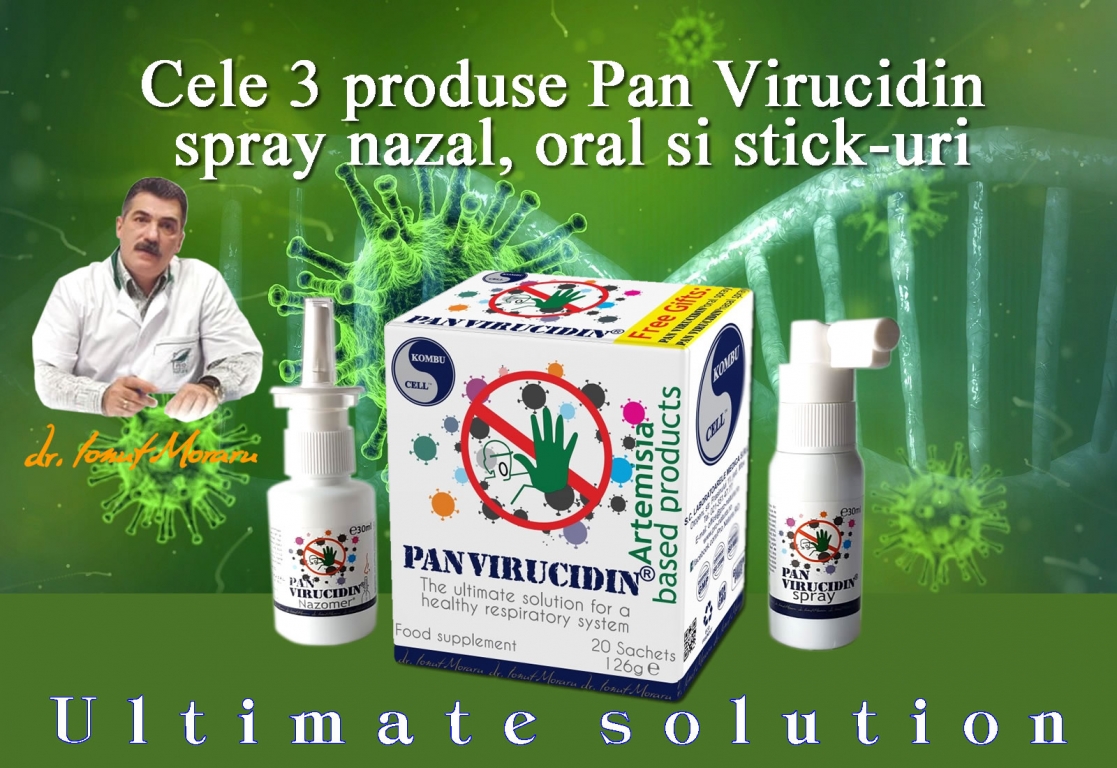 Kit PanVirucidin [Pulbere 20pl+Spray nazal 30ml+Spray oral 30ml] 3b - MEDICA