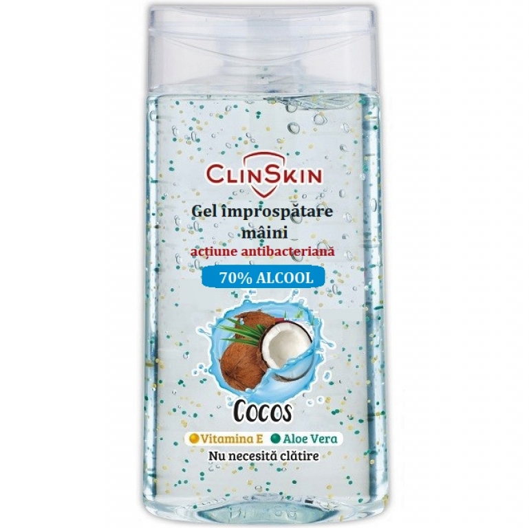 Gel igienizant maini 70%alcool cocos ClinSkin 100ml - ADEX COSMETICS