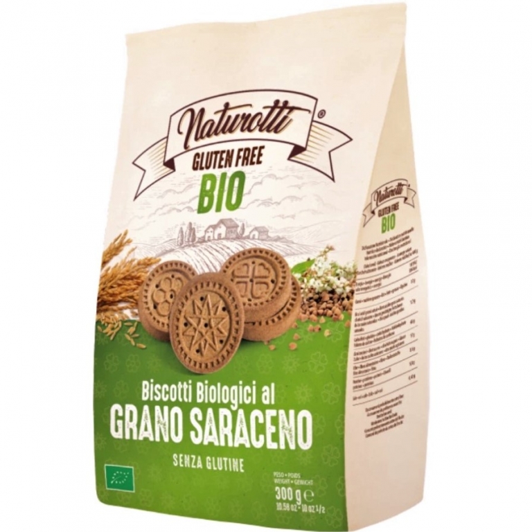 Biscuiti hrisca fara gluten bio 300g - NATUROTTI