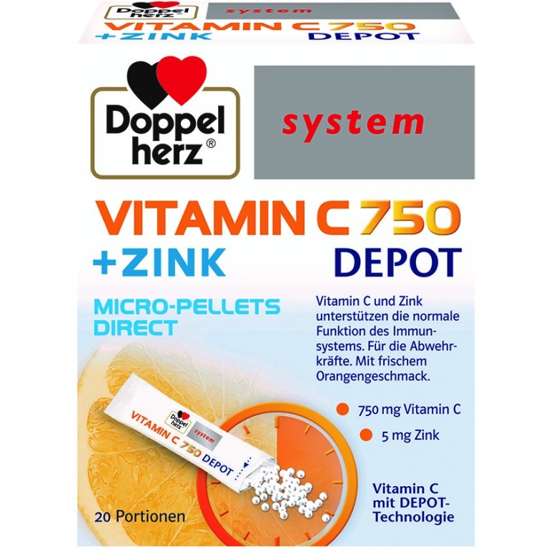 Vitamina C 750mg pulbere orala Depot Direct 20pl - DOPPEL HERZ