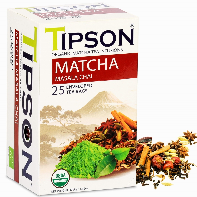 Ceai matcha organic masala chai 25dz - TIPSON