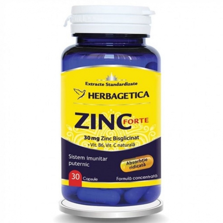 Zinc Forte 30cps - Herbagetica