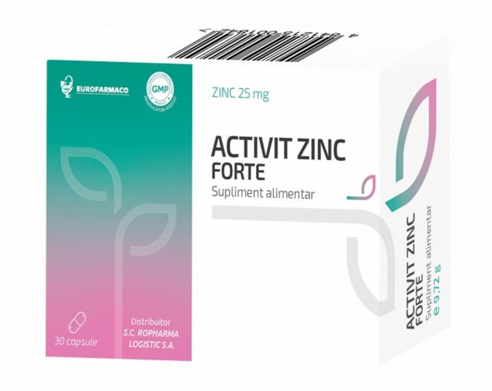 Zinc forte Activit 30cp - EUROFARMACO