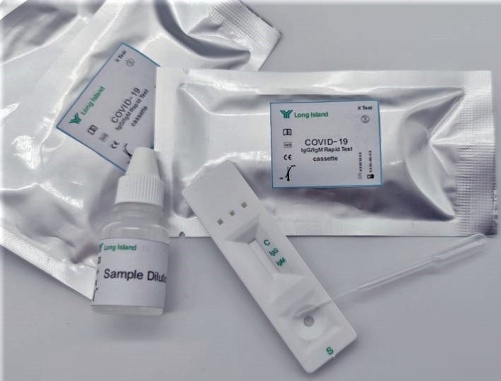 Test rapid anticorpi IgM IgC Covid 19 1b - LONG ISLAND BIOTECH