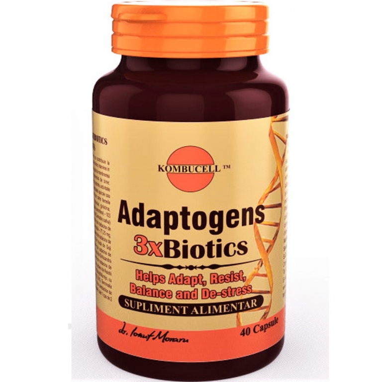 Adaptogens 3xbiotics 40cps - KOMBUCELL