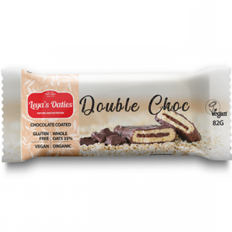 Baton ciocolata dubla fara gluten eco 82g - LEYA OATIES