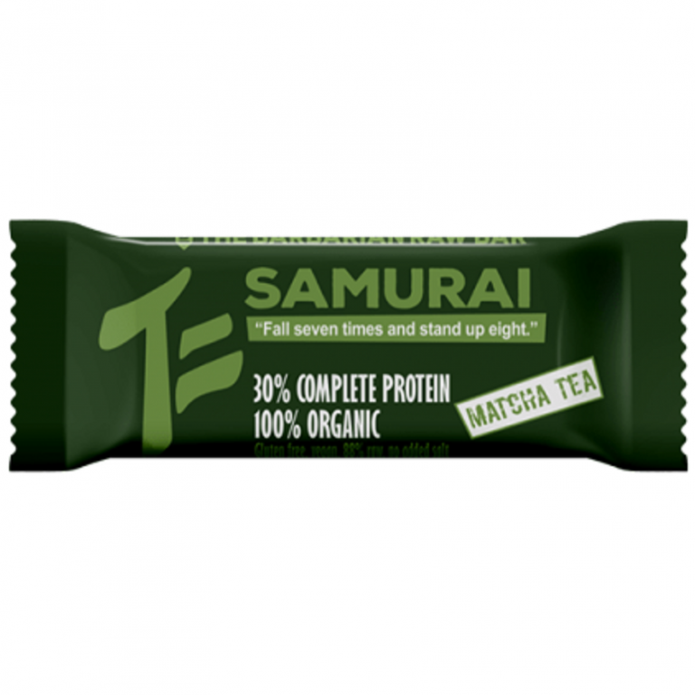 Baton Proteic Samurai Matcha Fara Gluten Eco 50g - The Barbarian