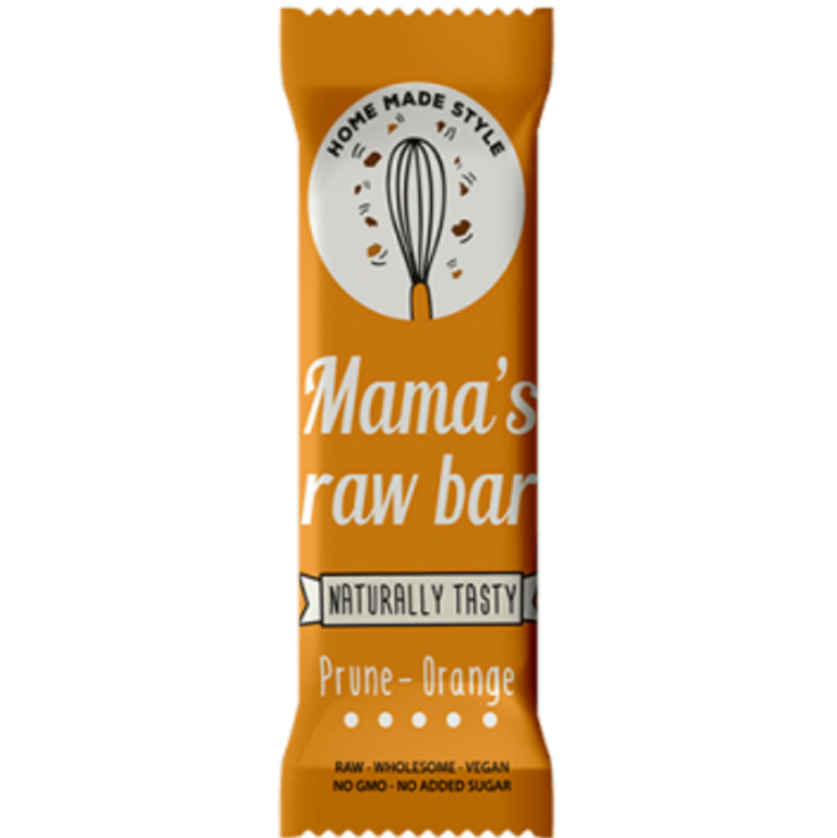 Baton vegan prune portocale fara gluten eco 30g - MAMAS