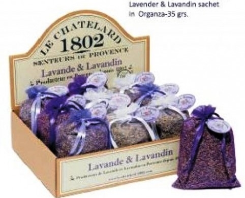 Saculet panza flori lavanda lavandina 35g - LE CHATELARD 1802