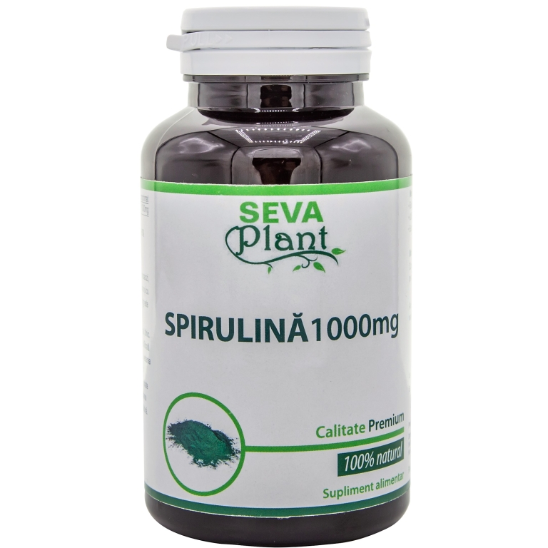 Spirulina 1000mg 100cp - SEVA PLANT