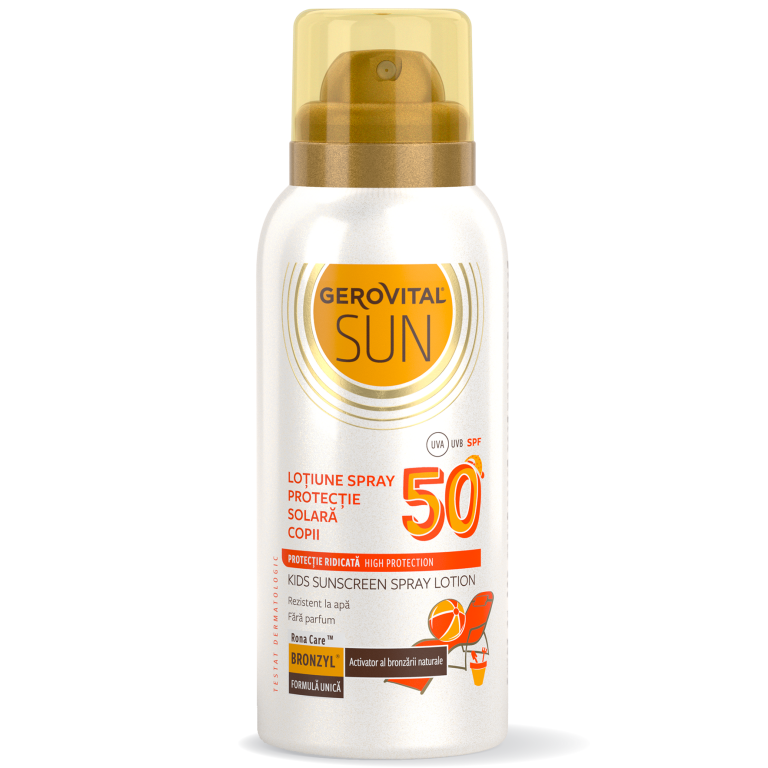 Lotiune Spray Protectie Solara Copii Spf50 100ml - Gerovital Sun