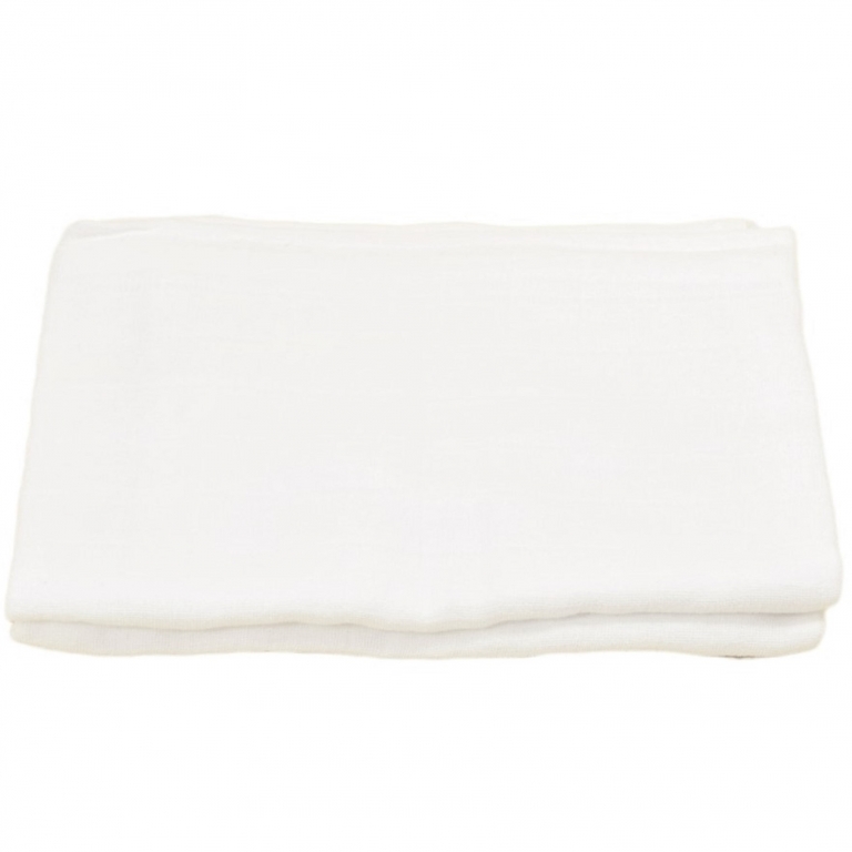 Set paturici muselina alba bebelusi 75x75cm 2b - PATURICA FERMECATA