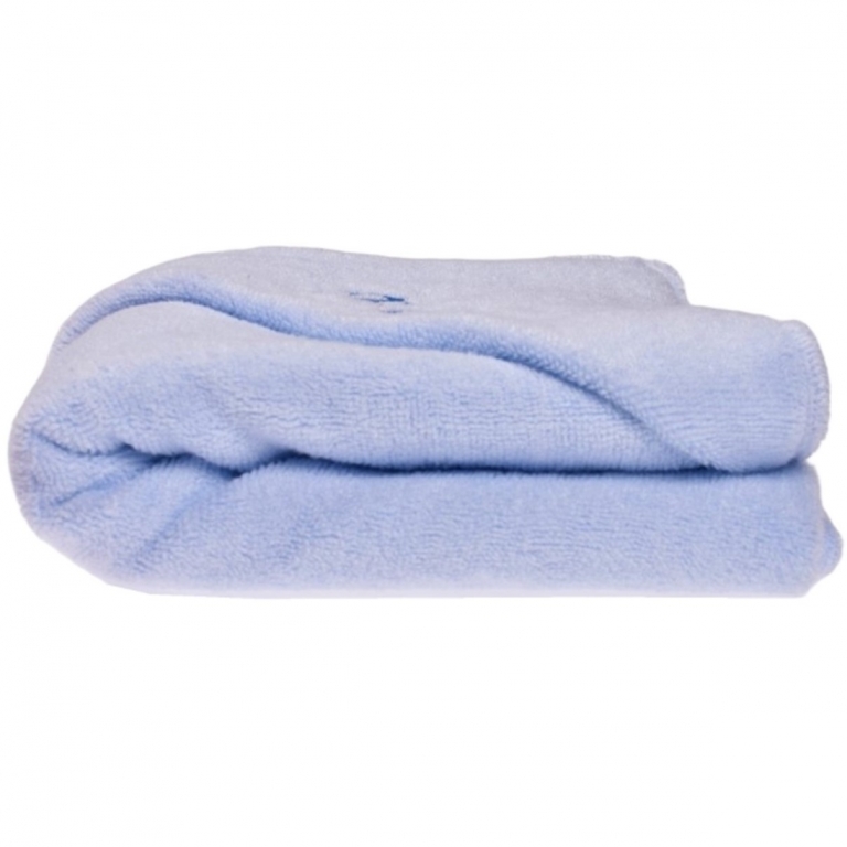 Prosop frotir bambus bleu personalizare Baby 85x85cm 1b - PATURICA FERMECATA