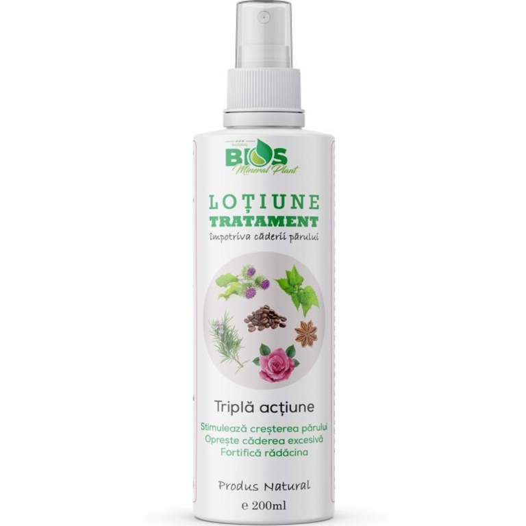 Lotiune tratament imp caderii parului 200ml - BIOS MINERAL