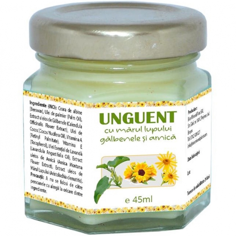 Unguent marul lupului galbenele arnica 45ml - BIOS MINERAL