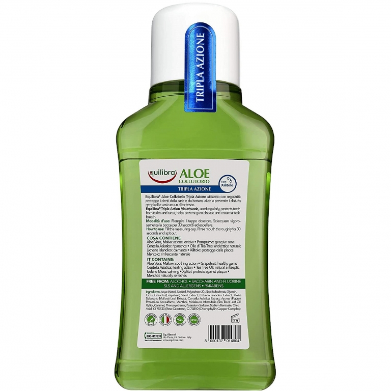 Apa gura tripla actiune aloe vera 250ml - EQUILIBRA
