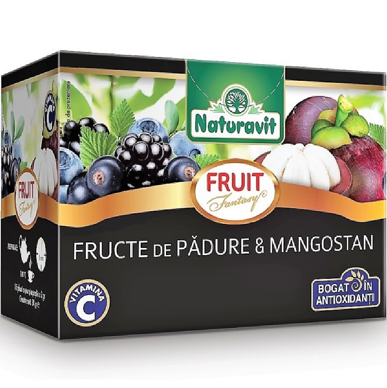 Ceai fructe padure mangostan Fantasy 15dz - NATURAVIT