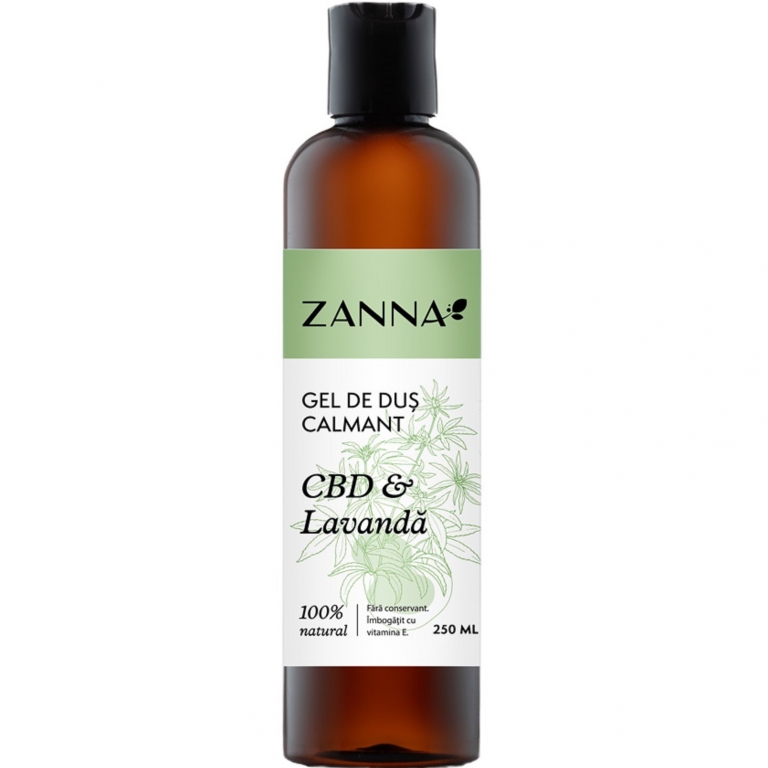 Gel dus calmant CBD lavanda 250ml - ZANNA