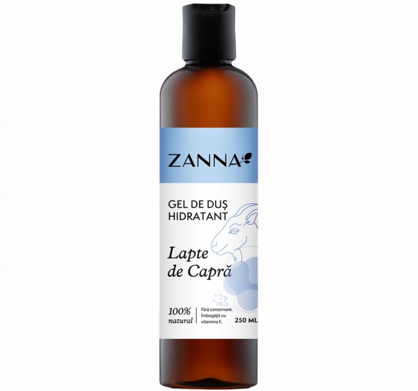 Gel dus hidratant lapte capra 250ml - ZANNA