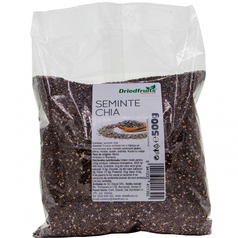 Seminte chia 500g - DRIED FRUITS