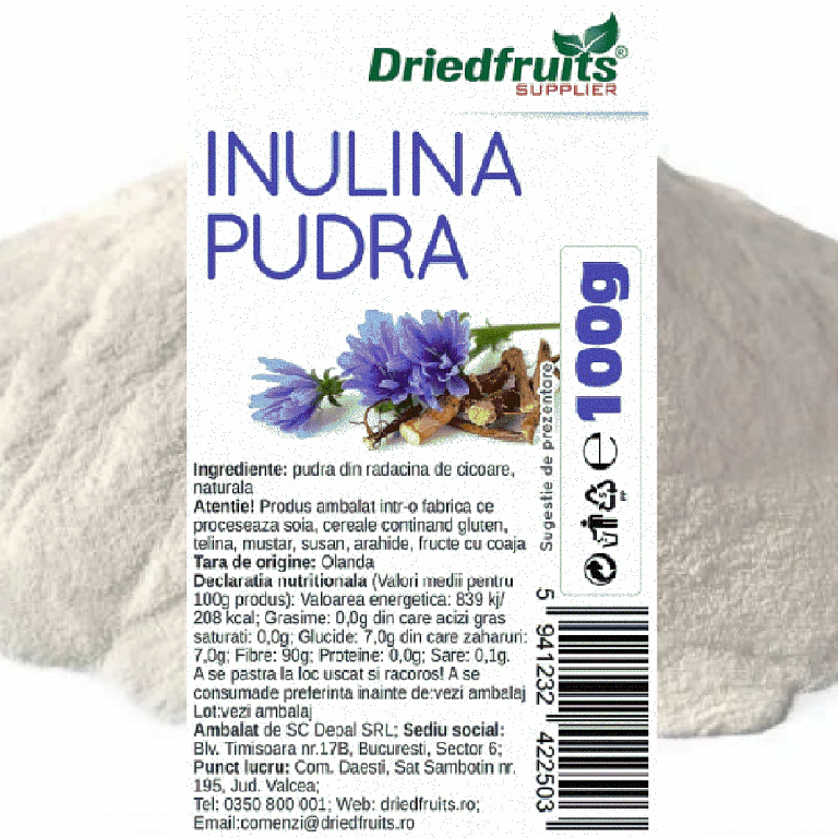 Pulbere inulina 100g - DRIED FRUITS