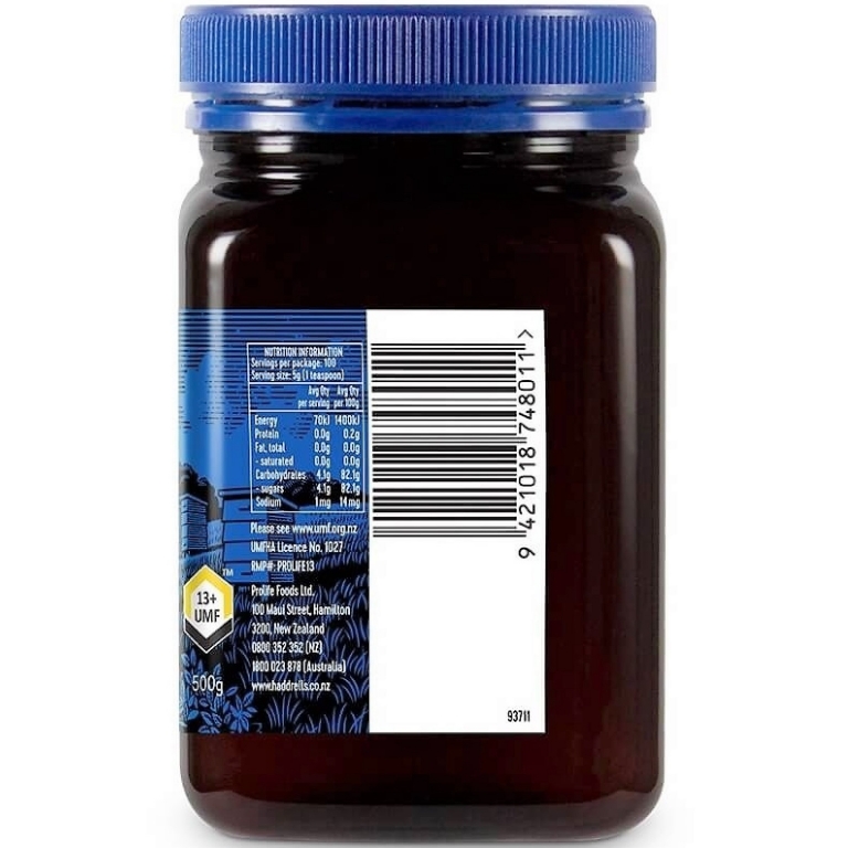 Miere manuka umf13+ [mgo400+] 500g - HADDRELL`S