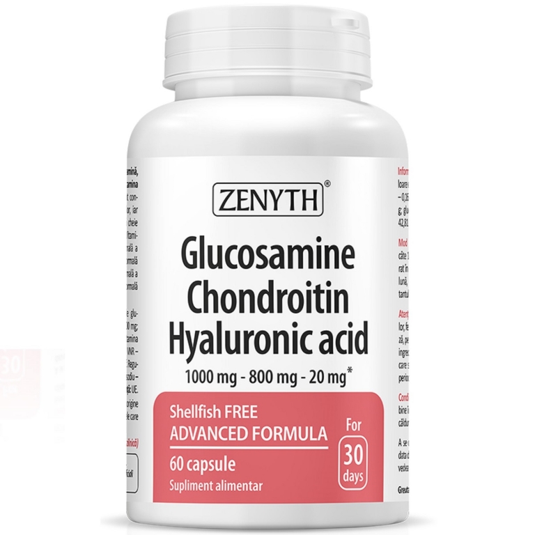 Glucosamine Chondroitin Hyaluronic Acid 60cps - ZENYTH